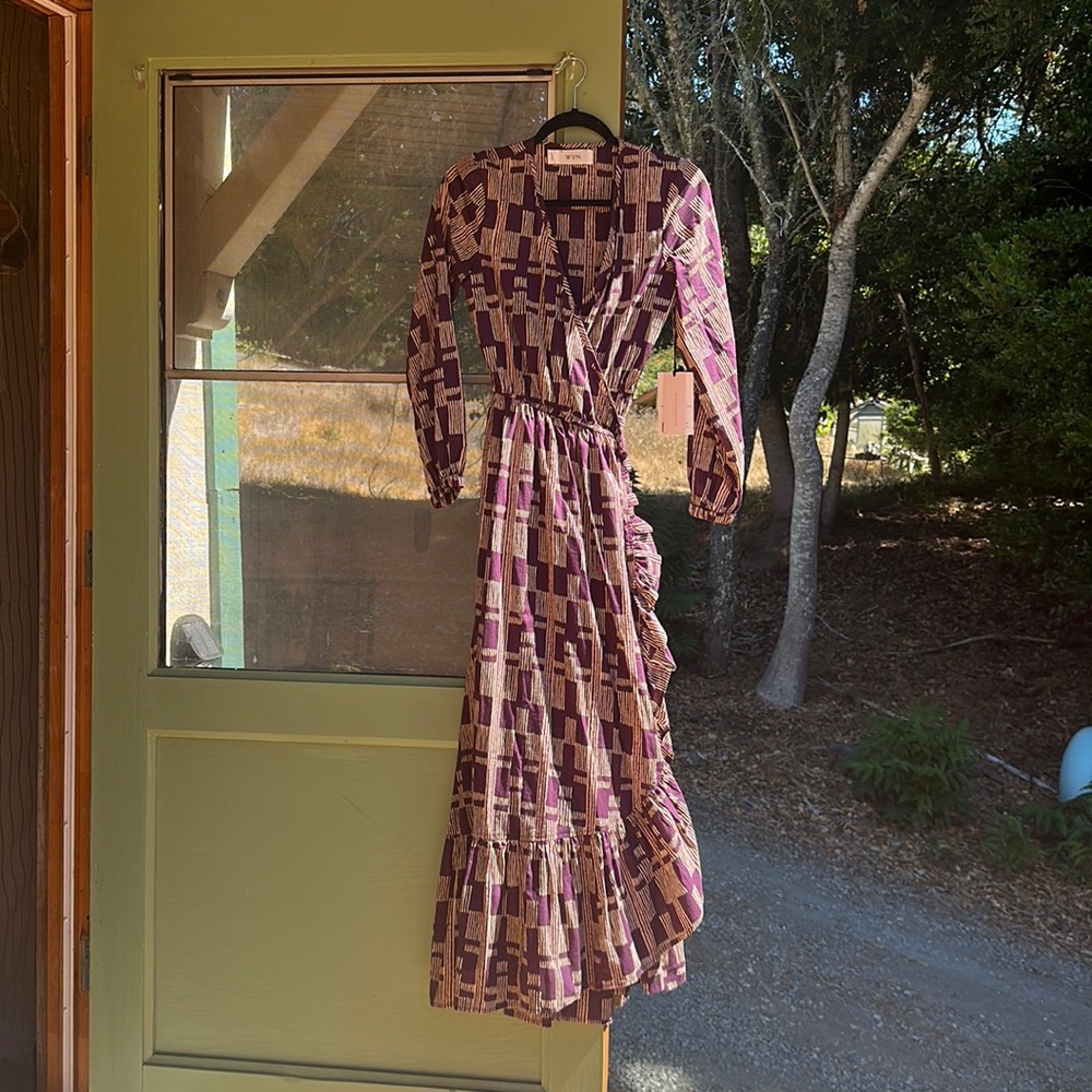 Long Sleeve Wrap Dress